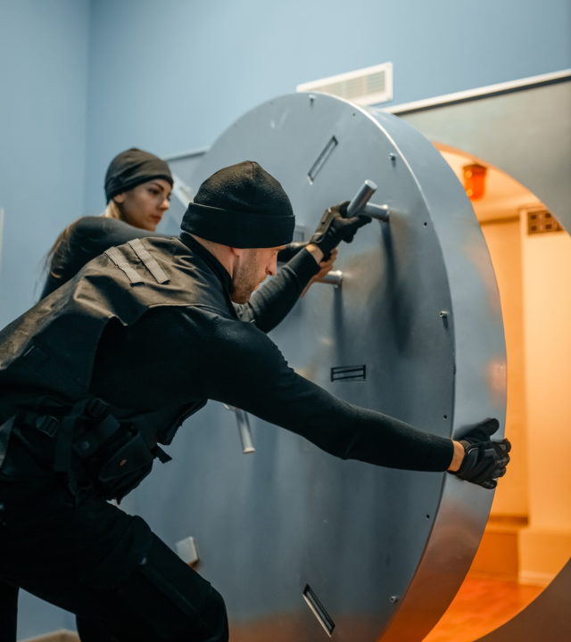 robbers in black uniform opening vault door 2024 11 27 14 45 30 utc klein min